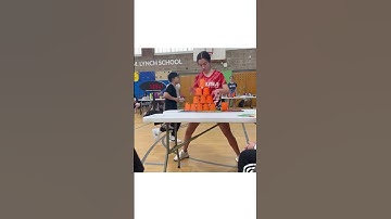 Cup stacking in 6 seconds! #cupstacking #fast #speed #wow #shorts