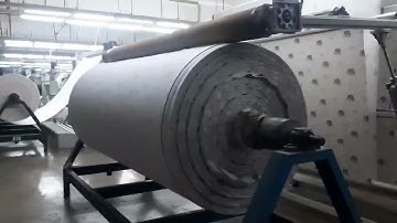 Richpeace Automatic Large Size Fabric Roll Spreading Machine running at customer