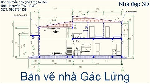 Bản vẽ nhà Gác Lửng cho bà con đây | Simple house