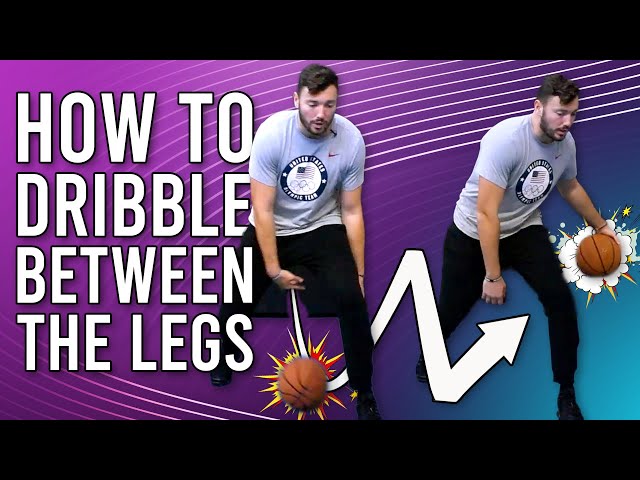 How To Dribble A Basketball BETWEEN The Legs! 🏀  Dribble Between The Legs EASY! class=