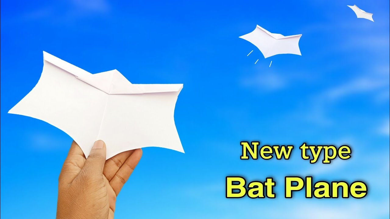 how to make new type bat plane, flying new bat, simple flying bat plane