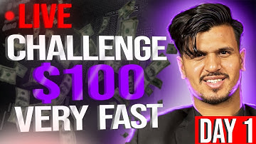 $100 Trading Challenge LIVE 🔥 : Turn $100 into Profit! Best Binary Options Strategy 2024 🔥