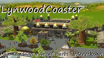 RCT3 How to make a good park (No Custom Scenery) Walk-through with Commentary