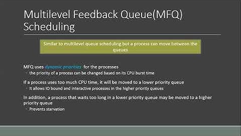 `Multilevel Feedback Queue