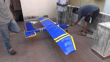 Static thrust test of a RC airplane