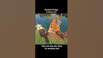 Realistic Bridge in Minecraft #shorts