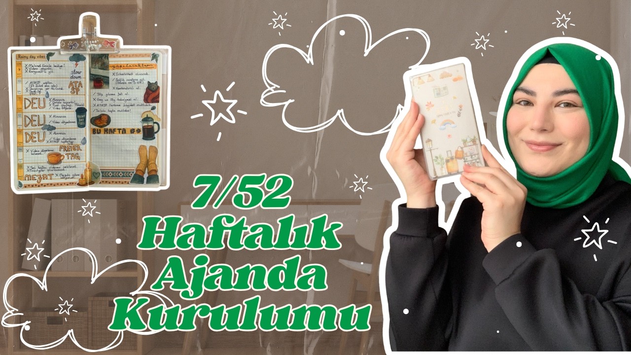 7/52 Haftalık Ajanda Kurulumu | Benimle Planlayın | Kış Ortasında Sonbahar Konsepti