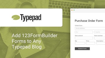 Publishing your 123FormBuilder form on Typepad