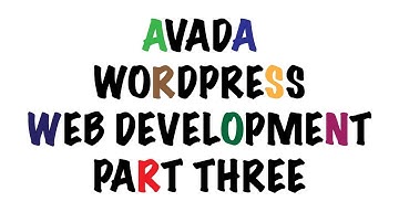 Avada Wordpress Theme Tutorial Part Three in Urdu and Hindi