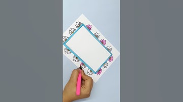Border design for project#shorts #viral #youtubeshorts #projectworkdesigns #borderdesign #art #diy