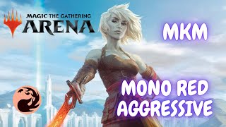 MKM / Колода Моно-красная агро / Mono red aggro deck. MTG arena / мета 2024