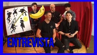 CNCO ENTREVISTA ( GRAMMY-INGLES-BANANA-CHRISDIEL-BOB ESPONJA)