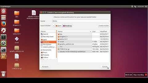 How to Install cryptkeeper on Ubuntu using Terminal and How to use it to