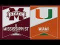 2019 NCAA Baseball Tournament Mississippi State vs Miami Fla 6 2 2019