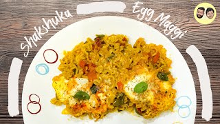 Shakshuka Egg Maggi| World's Best Breakfast Recipe| Inspired by Gordon Ramsay| Spicy & Cheesy