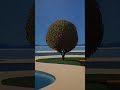 "Painting a world where clouds have eyes. 👁️☁️ Inspired by René Magritte’s surrealism.