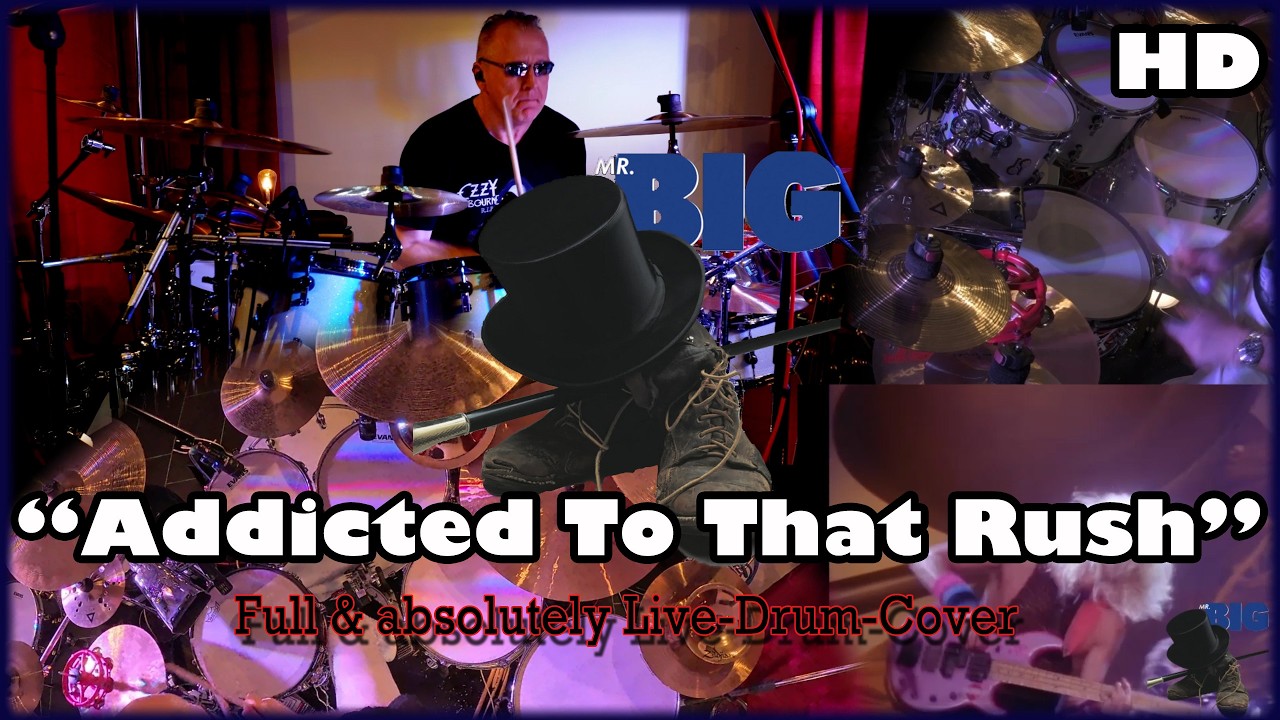 Mr. Big – Addicted To That Rush | Full&Live Drum Cover 🥁🔥 (Tribute to Pat Torpey)