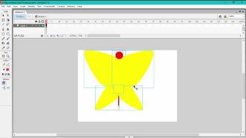 Flash Animation Begineers Tutorial #3: Working with Motion Tween on Butterfly.