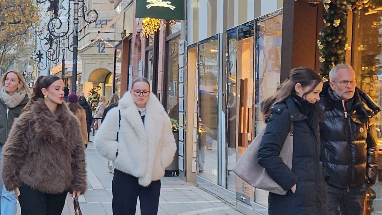 FRANKFURT/GERMANY/Walking tour of Goethestrasse, Frankfurt's luxury shopping street/November 2025