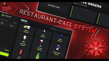 FiveM Advanced Cafe Restaurant Bar System Parva Cafe Script for QBCore ESX and QBox