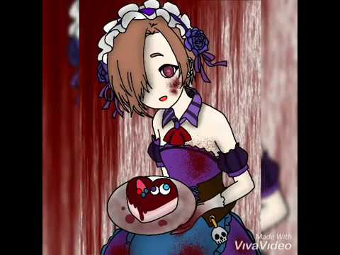 Speed Coloring Yandere Girl With Bloody Cacke Youtube