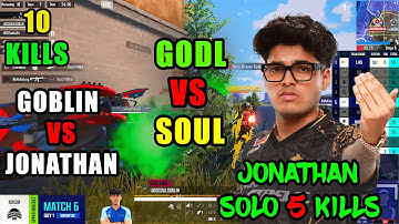😱10+ KILLS | JONATHAN SOLO 5 KILLS😱 | SOUL VS GODL😱 | TSM JONATHAN IS BACK | GODLIKE | SOUL | BMSD
