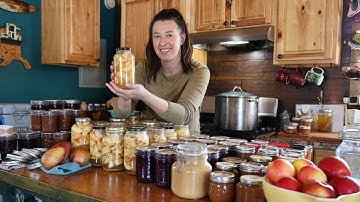 Turning 50+ LBS of Apples into Delicious Canned Food | Fermenting Pears & Cider Vinegar