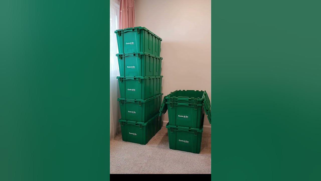 Crate and Go plastic moving crates for rent in YouTube