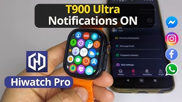 How to Activate Notifications on T900 Ultra  Smart Watch | Hiwatch PRO Tutorial