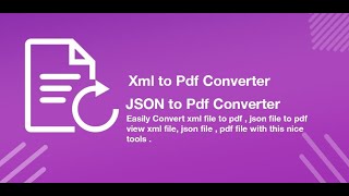 Xml to PDF Converter - Json to PDF Converter screenshot 5