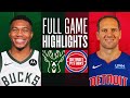 Game Recap: Bucks 122, Pistons 113