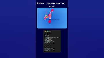 Create a Stunning Heart Trail Effect with HTML, CSS & JavaScript! ❤️ Part_4
