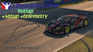 Iracing Hotlap @Gilles Villeneuve// Ferrari 488GTE // setup+telemetry 1:31,303 Carlos Oliver