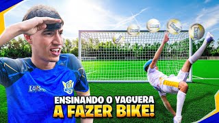 ENSINANDO O YAGUERA A FAZER UMA BICICLETA!