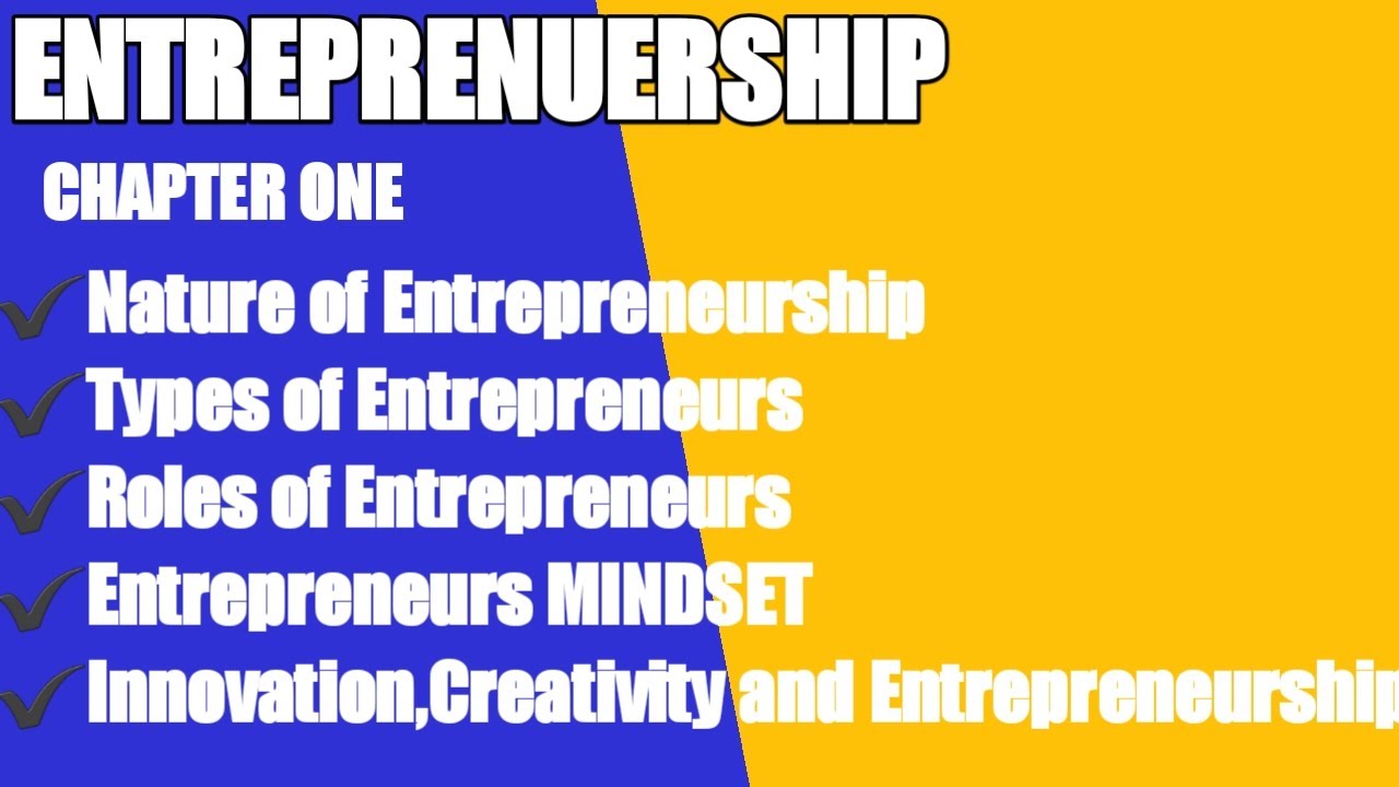 Entrepreneurship chapter 1 -Entrepreneurial Skills in Amharic# ...