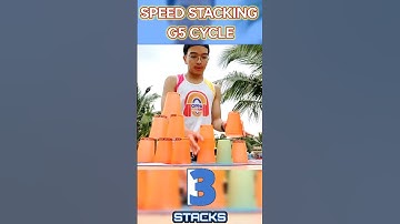 An Incredible Fast Speed Stacking Cycle in 6.023 Seconds! #cupstacking #fast #shorts