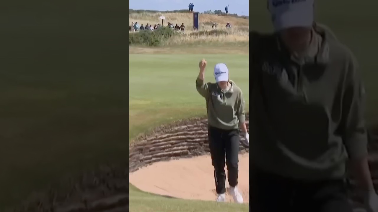 Charley Hull from the bunker!