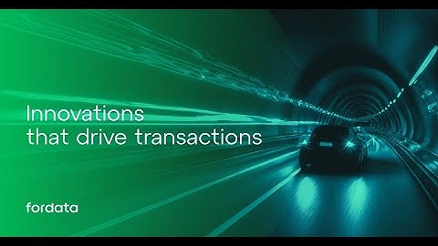 Innovations that drive transactions I FORDATA