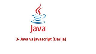3 - Java vs javascript Darija