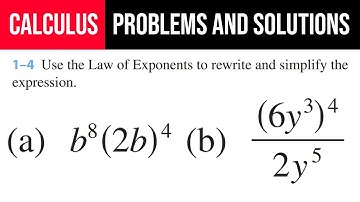 3. Use the Law of Exponents to rewrite and simplify the expression. (a) b^8(2b)^4 (b) (6y^3 )^4/(2y)