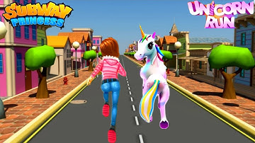 Subway Princess Runner🏃‍♀️ ‘OR’ Unicorn Run🦄 - WHO’S FASTER??? Android/iOS Gameplay HD