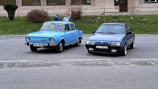 SKODA 100 a SKODA favorit Velikonoční projížďka 1.4.2024