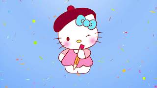 Hello Kitty Painter drawing and coloring video @drawtube28