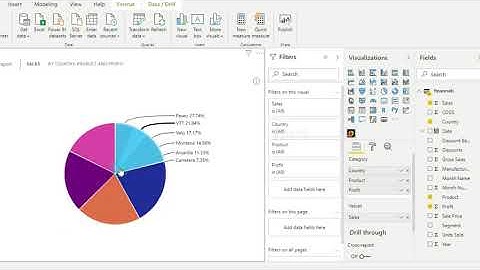 Power BI August 2020 Update Custom Visualization Drill down Pie PRO by ZoomCharts