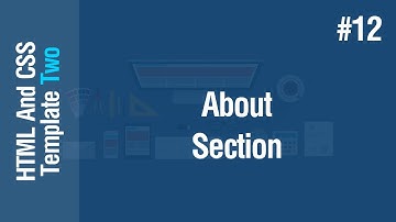 [Arabic] HTML & CSS Template Two 2021 - #12 - About Section