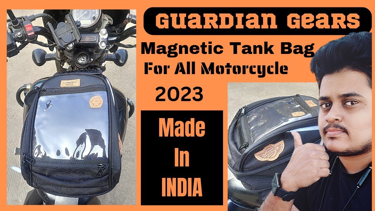 GUARDIANGEARS Jaws Mini 18Ltr Tank Bag Convert To Tail Bag for