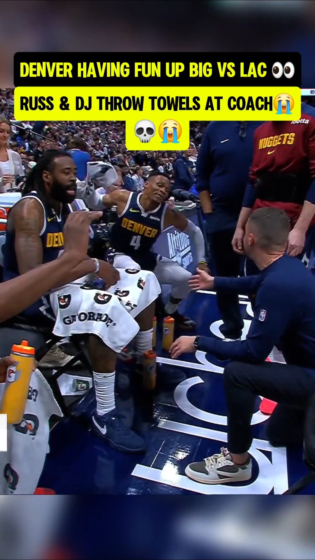 Russ having fun vs his old team?