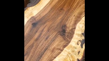 Highly Figured Black Walnut Slab