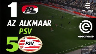 🔴 AZ Alkmaar vs PSV Eindhoven 1 - 5 | HIGHLIGHTS | Eredivisie 2025/26 – Live eFootball Simulation