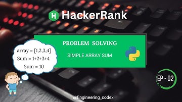 Simple Array Sum | HACKERRANK PROBLEM SOLVING SERIES | EP - 02 | Stepwise Tamil tutorial🤩 Drop a ❤️